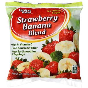 Great Value Strawberry Banana Blend, 48 oz