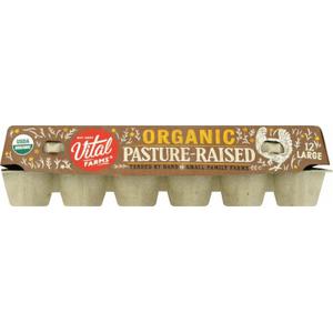 Vital Farms Organic Pasture-Raised Grade A Large Eggs, 12 ct