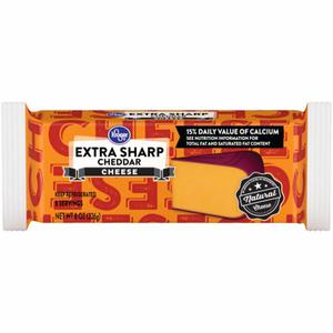 Kroger® Extra Sharp Cheddar Cheese Bar, 8 oz