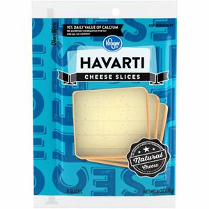 Kroger® Havarti Cheese Slices, 8 ct / 6 oz