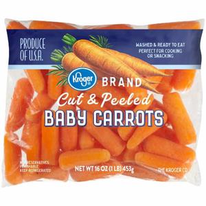 California Fresh Carrot Advisory Board Kroger® Cut & Peeled Baby Carrots, 1 lb