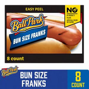 Ball Park - Tyson Ball Park® Classic Bun Size Franks, 8 ct / 15 oz