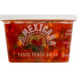 La Mexicana Peach Mango Salsa, 14 oz