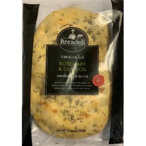 Breadeli Handcrafted Rosemary and Olive Oil Sourdough Focaccia, 12.80 oz