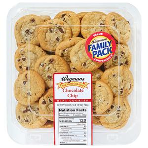 Wegmans Mini Chocolate Chip Cookies, FAMILY PACK