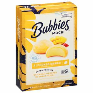 Bubbies Mochi, Alphonso Mango, Super Premium