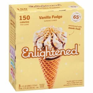 Enlightened Sundae Cones, Vanilla Fudge