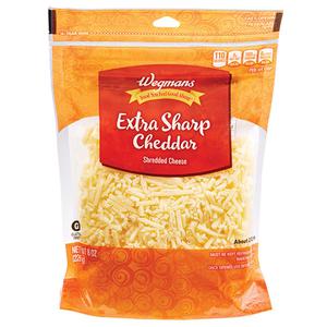 Wegmans Extra Sharp Shredded Cheddar Cheese