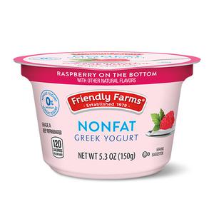 Friendly Farms Raspberry or Black Cherry Nonfat Greek Yogurt