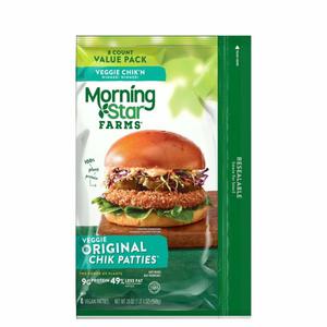 Morning Star Farms Patties, Vegan, Orignal, Veggie Chik'n, Value Pack