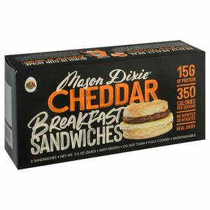 Mason Dixie Breakfast Sandwiches, Cheddar