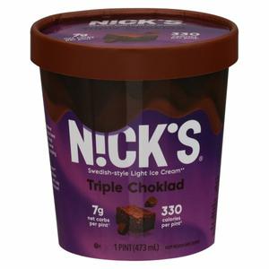 Nick's Ice Cream, Light, Triple Choklad, Swedish-Style