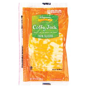 Wegmans Thin Sliced Colby Jack Cheese