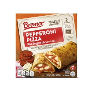 Bremer Stuffed Sandwiches Pepperoni or Ham & Cheese