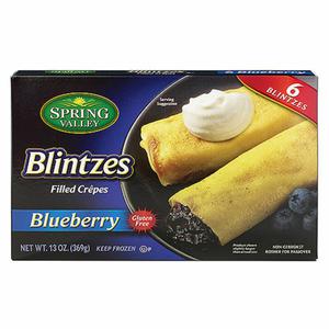 Spring Valley Vineyard Blintzes, Filled Crepes, Blueberry