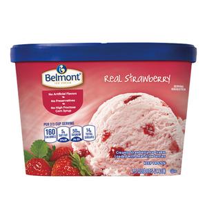 Belmont Strawberry or Moose Tracks Ice Cream