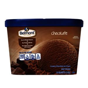 Belmont Mint Chocolate Chip or Chocolate Ice Cream