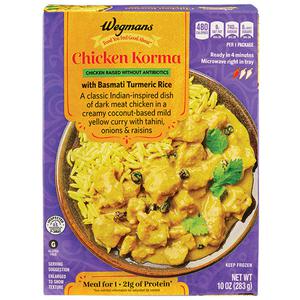 Wegmans Chicken Korma with Basmati Turmeric Rice