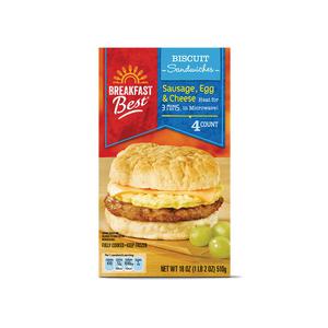 Breakfast Best Biscuit or Muffin Sandwiches