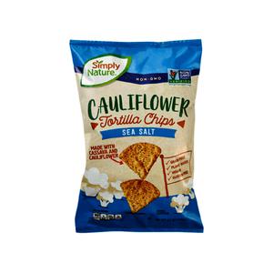 Simply Nature Sea Salt or Nacho Cauliflower Tortilla Chips