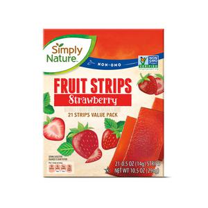 Simply Nature Fruit Strips Strawberry or Wildberry