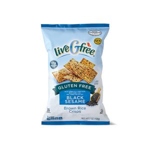 liveGfree Sweet Chili or Black Sesame Brown Rice Crisps