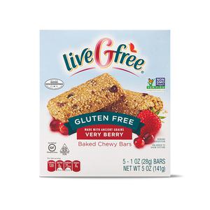 liveGfree Gluten Free Baked Chewy Bars Assorted Varieties