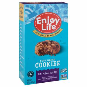 Enjoy Life Foods Cookies, Oatmeal Raisin, Soft Baked