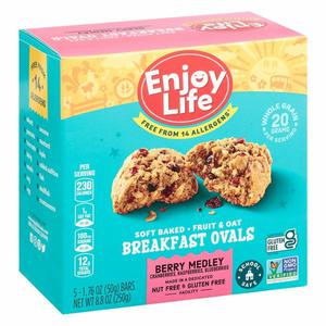 Enjoy Life Foods Breakfast Ovals, Fruit & Oat, Soft-Baked, Berry Medley