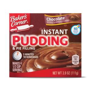 Baker's Corner Instant Chocolate Pudding Mix Regular or Sugar Free