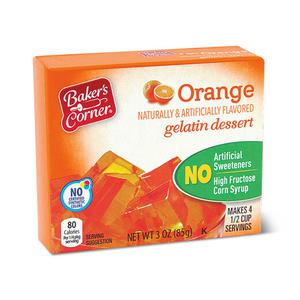 Baker's Corner Gelatin Orange or Strawberry