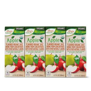 Simply Nature Organic Juice Boxes Apple or Fruit Punch