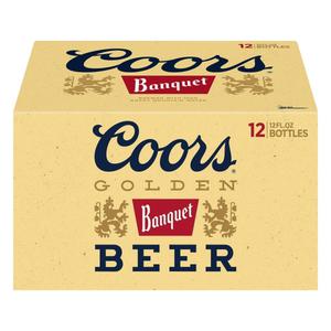 Coors Banquet Golden Banquet Beer 12/12 oz bottles