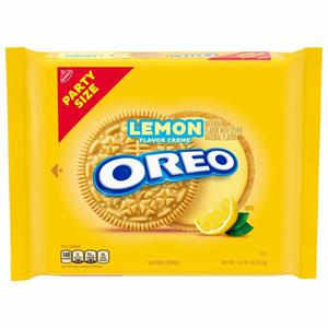 Oreo Sandwich Cookies, Lemon Flavored Creme, Party Size