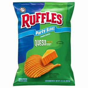 Ruffles Potato Chips, Queso Cheese, Part Size