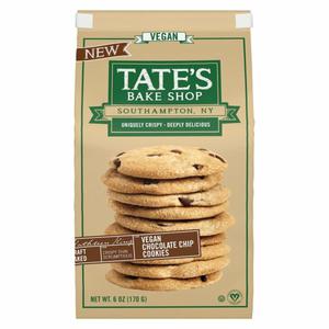 Tate's Bake Shop Cookies, Chocolate Chip, Vegan