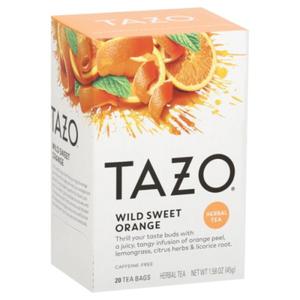 Tazo Tea Herbal Tea, Wild Sweet Orange, Bags