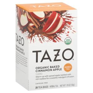 Tazo Tea Herbal Tea, Organic, Baked Cinnamon Apple Flavored, Bags