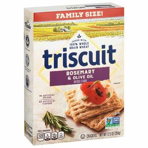 triscuit Triscuit Crackers, Rosemary & Olive Oil, Family Size