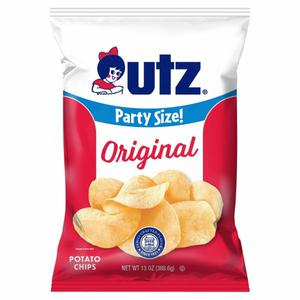 Utz Potato Chips, Original, Party Size