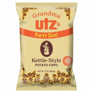 Utz Potato Chips, Grandma, Kettle-Style, Party Size