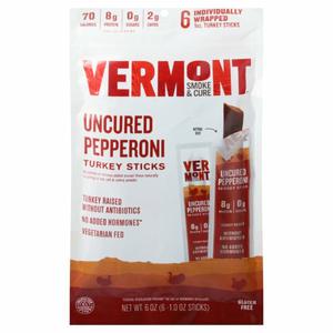 Vermont Creamery Turkey Sticks, Uncured Pepperoni