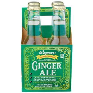 Wegmans Ginger Ale, 4 Pack Bottles