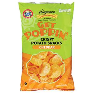 Wegmans Get Poppin' Cheddar Crispy Potato Snacks, FAMILY PACK