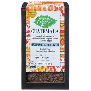 Wegmans Organic Guatemalan Whole Bean Coffee