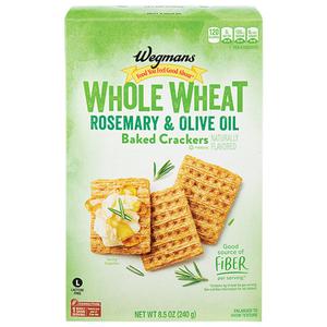 Wegmans Whole Wheat Rosemary & Olive Oil Baked Crackers