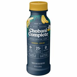 Chobani Complete Yogurt Shake, Greek, Low-Fat, Banana Cream