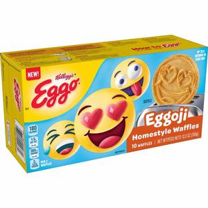 Eggo Eggoji Frozen Breakfast Eggo Frozen Waffles, Eggoji Homestyle, Easy Breakfast, 12.3oz