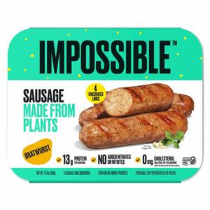 Impossible Sausage Links, Bratwurst, Uncooked