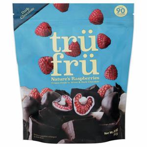 Tru Fru Nature's Raspberries, White & Dark Chocolate